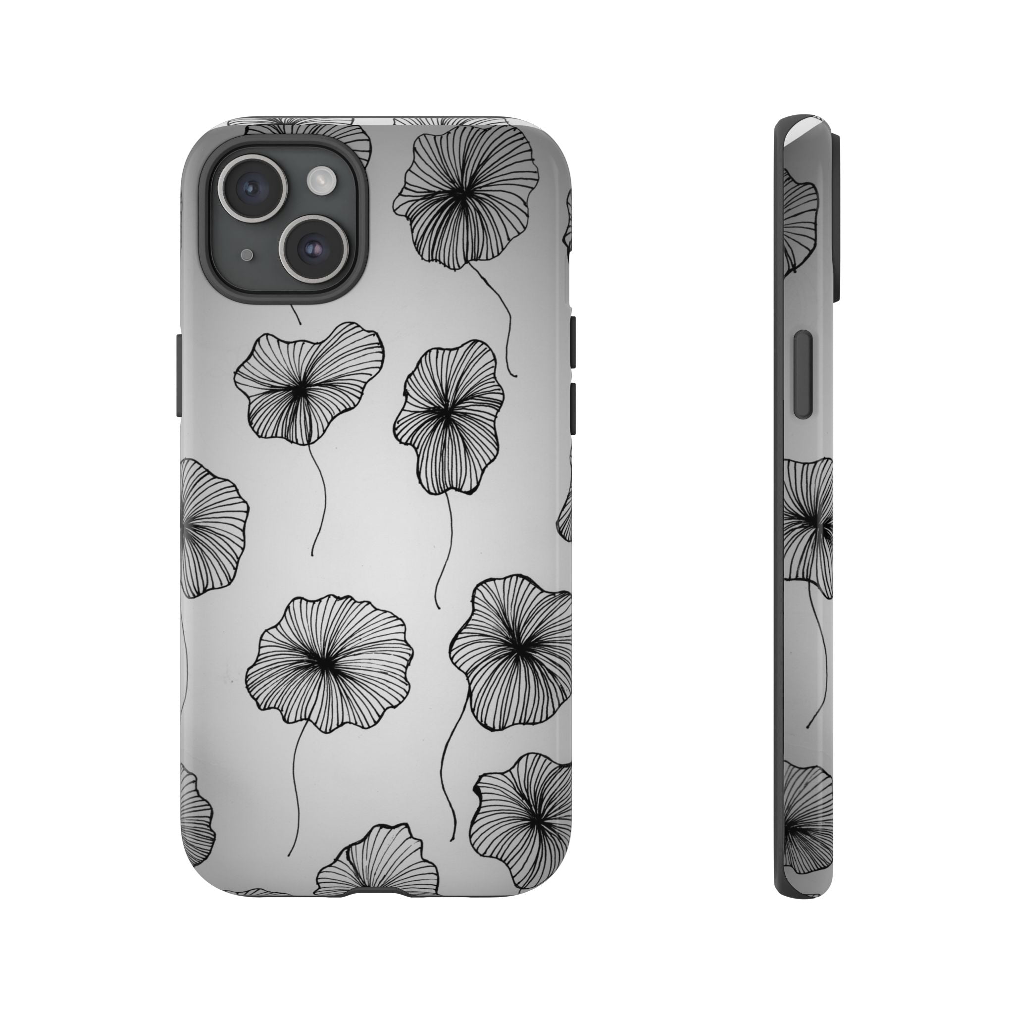 Floral Sketch Tough Phone Case