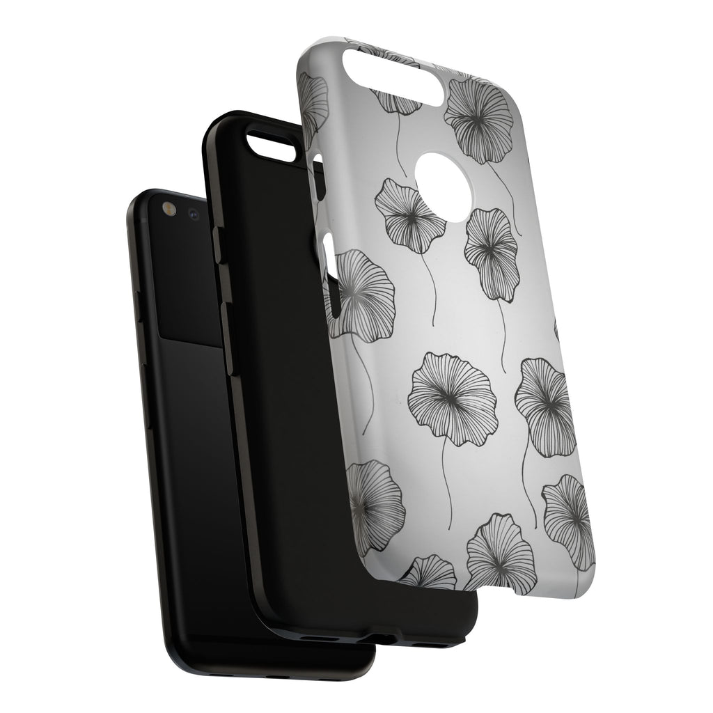 Floral Sketch Tough Phone Case