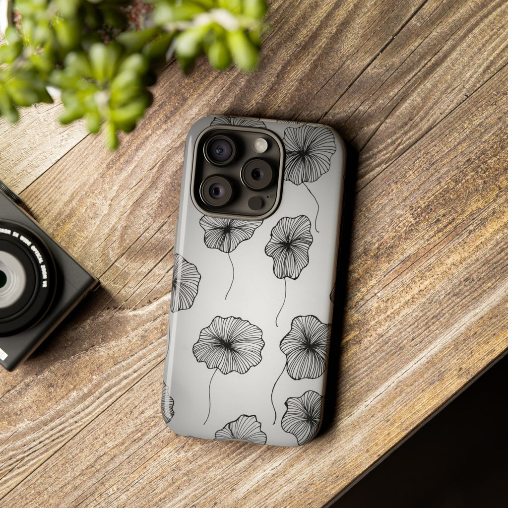 Floral Sketch Tough Phone Case