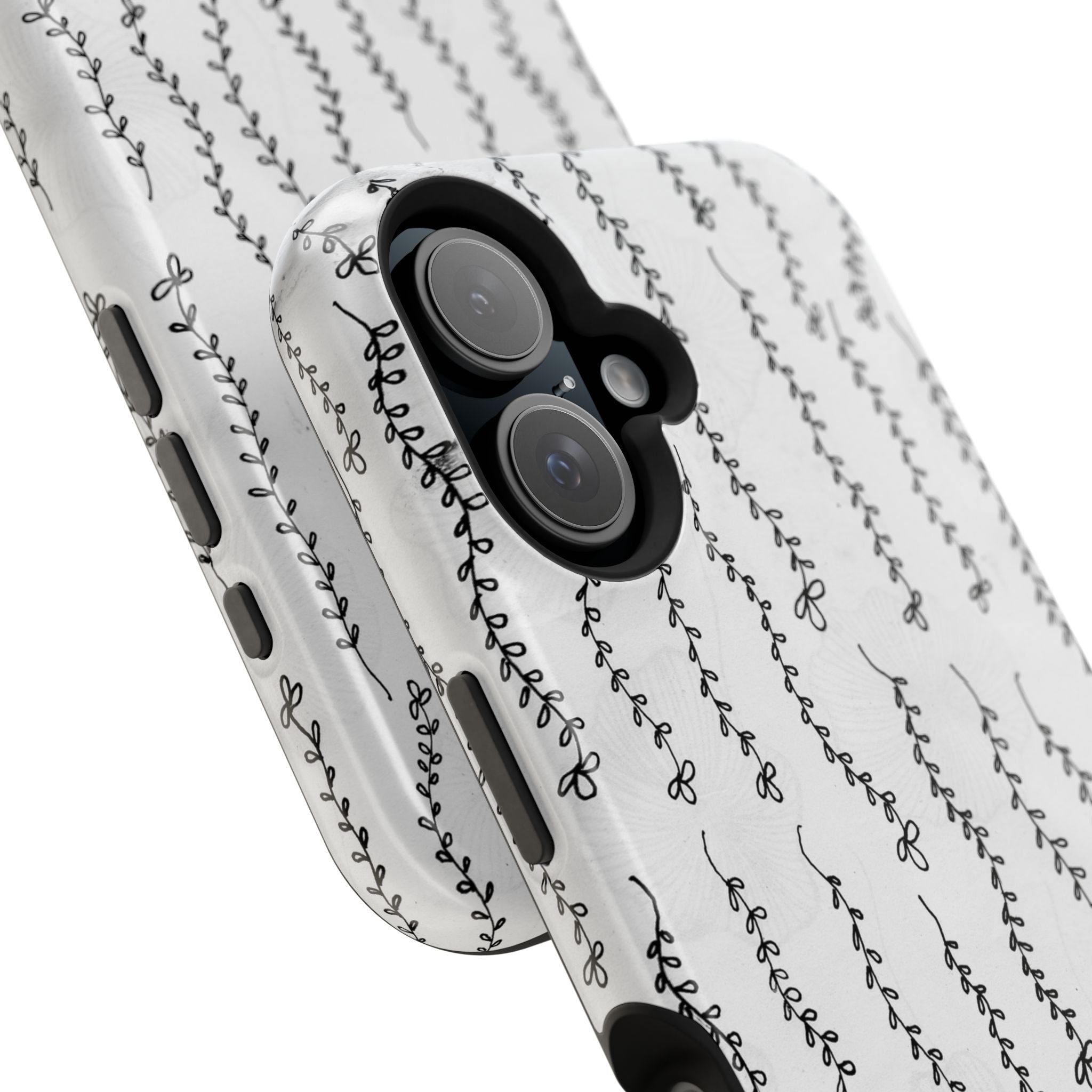 MagSafe Phone Case — Black Vine Minimalist Impact-Resistant Cover