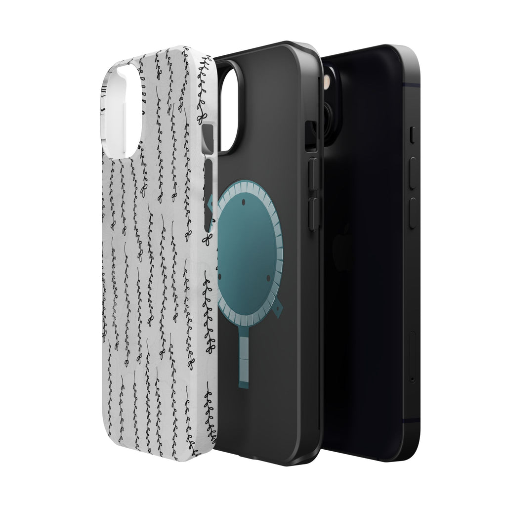 MagSafe Phone Case — Black Vine Minimalist Impact-Resistant Cover