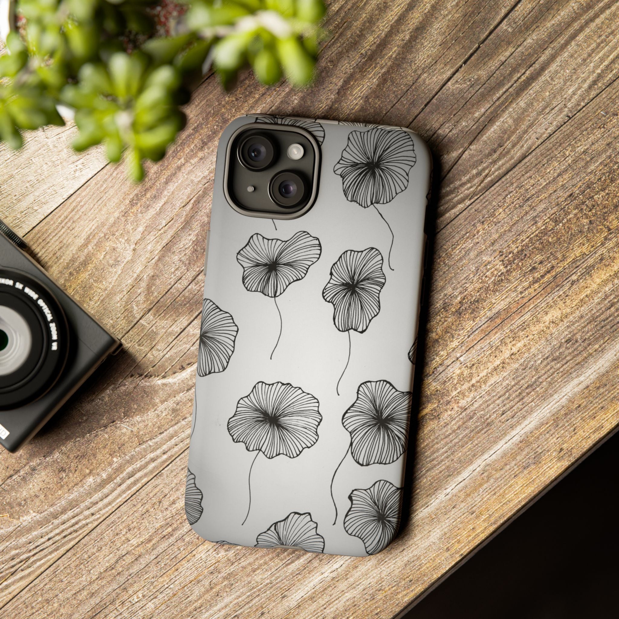 Floral Sketch Tough Phone Case