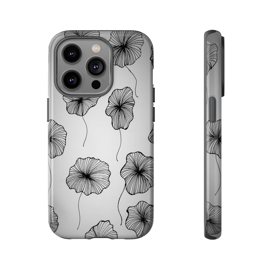 Floral Sketch Tough Phone Case