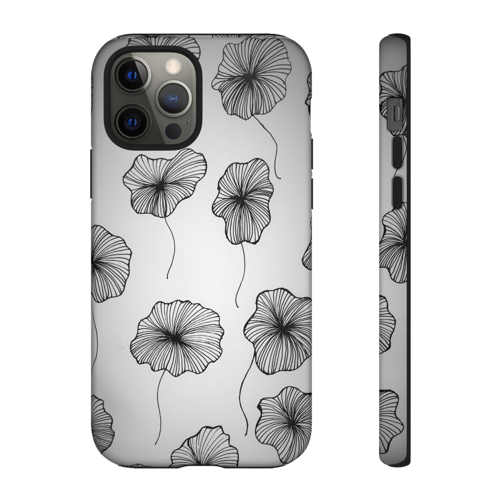 Floral Sketch Tough Phone Case