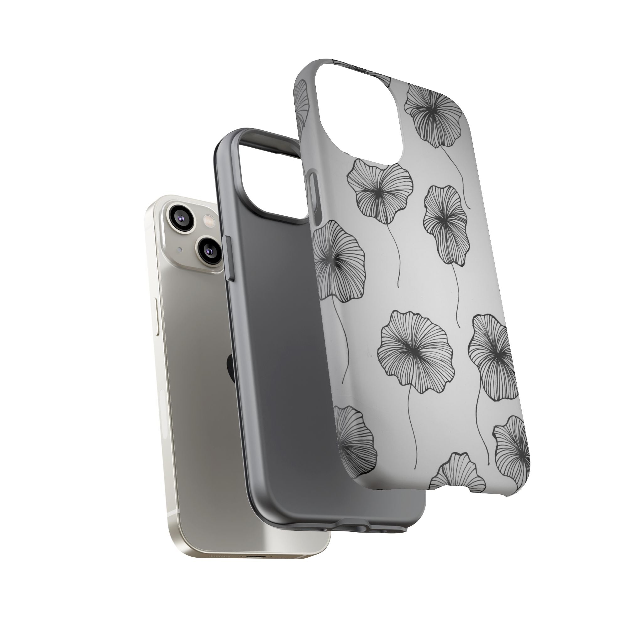 Floral Sketch Tough Phone Case