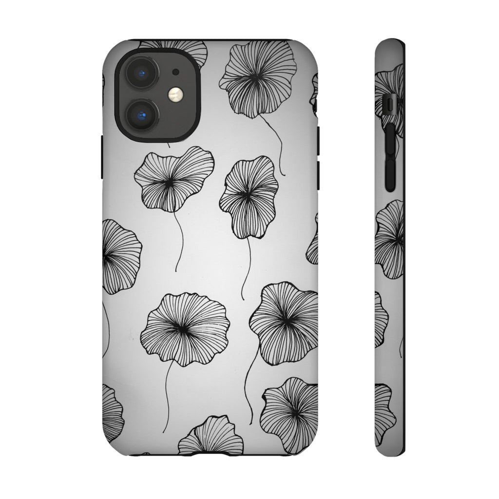 Floral Sketch Tough Phone Case