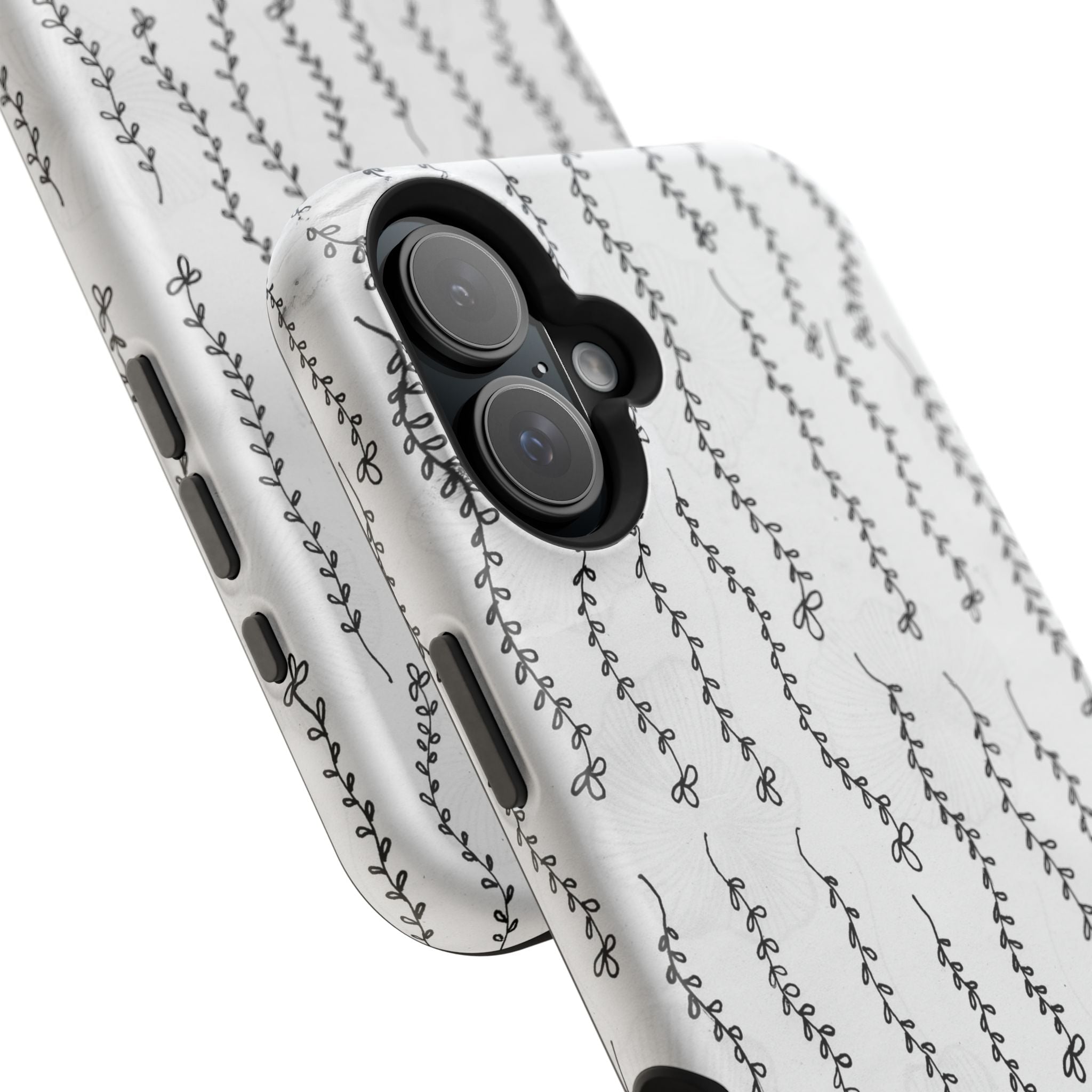 MagSafe Phone Case — Black Vine Minimalist Impact-Resistant Cover