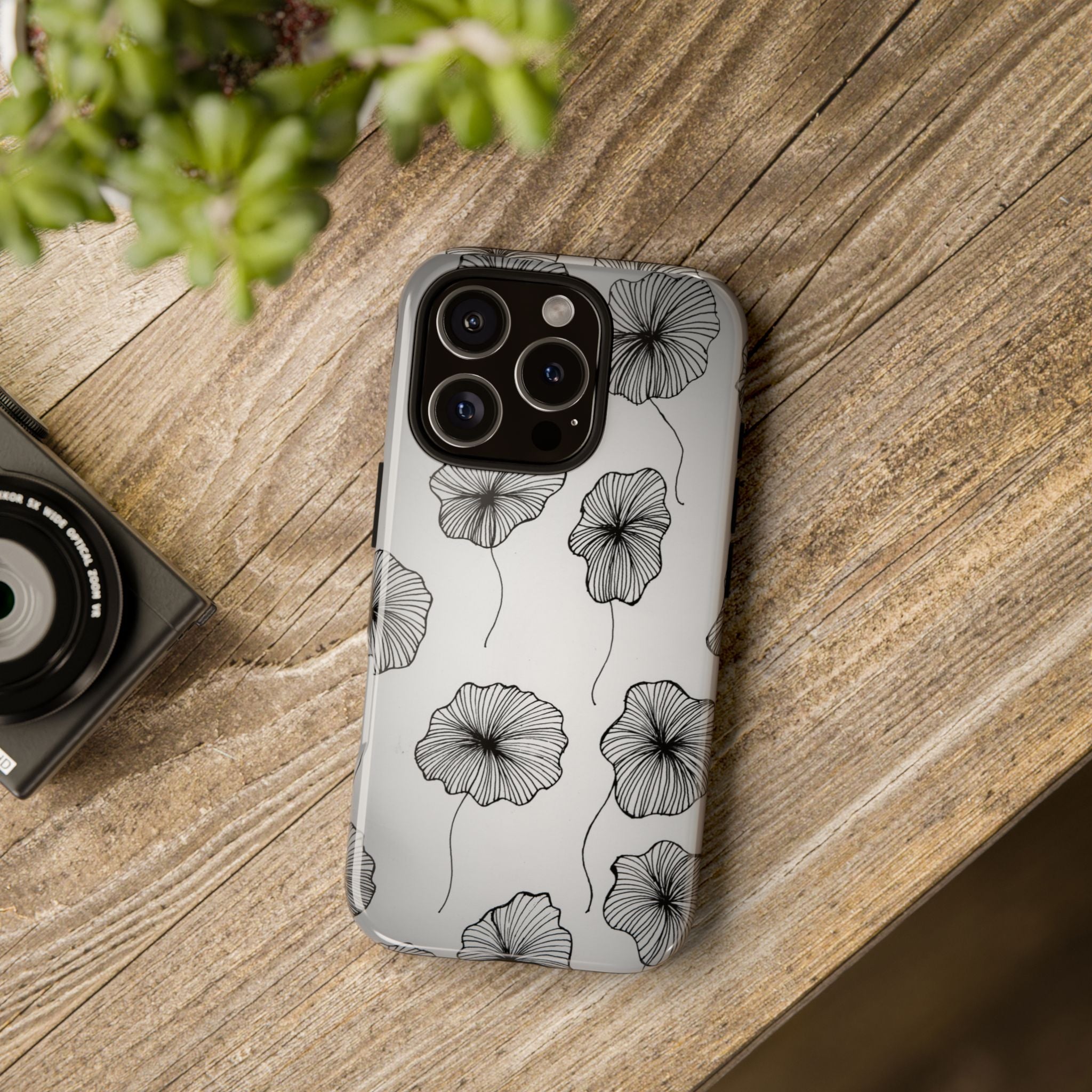 Floral Sketch Tough Phone Case