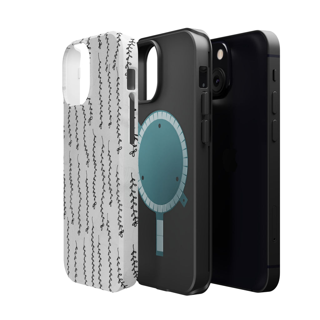 MagSafe Phone Case — Black Vine Minimalist Impact-Resistant Cover