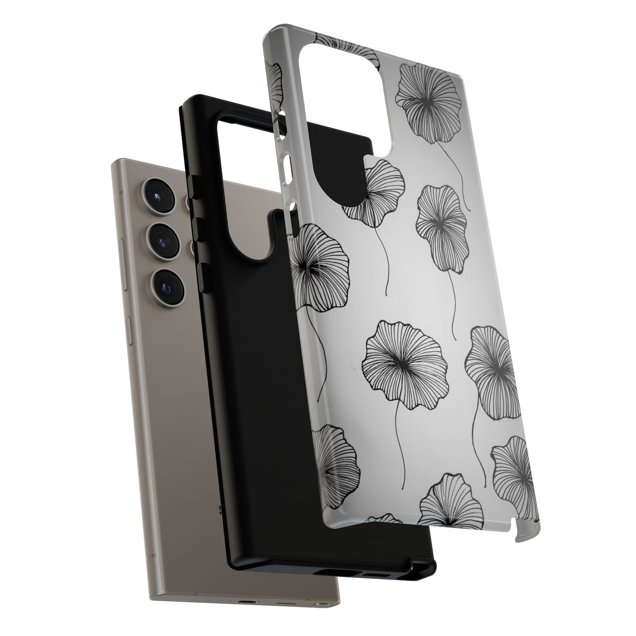 Floral Sketch Tough Phone Case