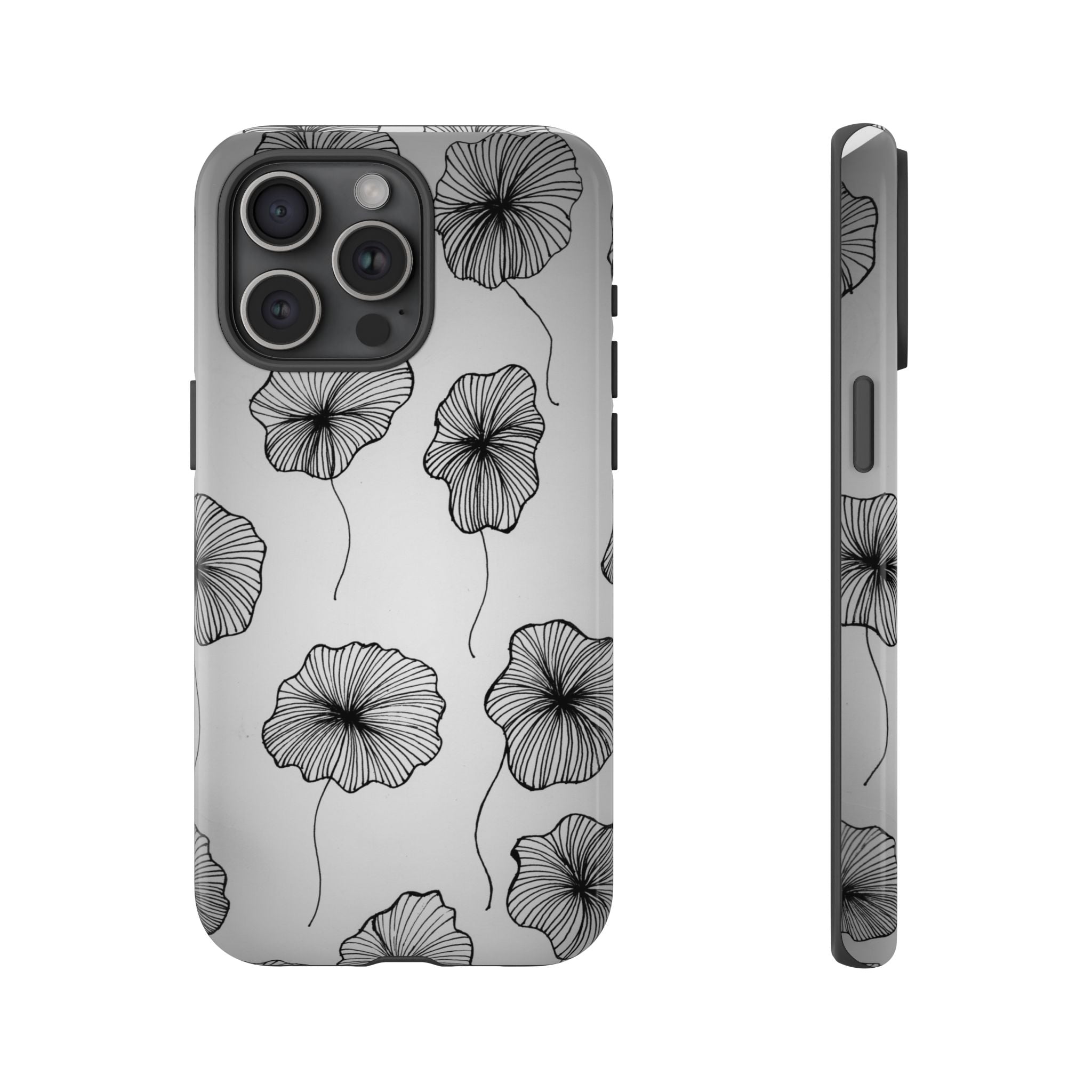 Floral Sketch Tough Phone Case