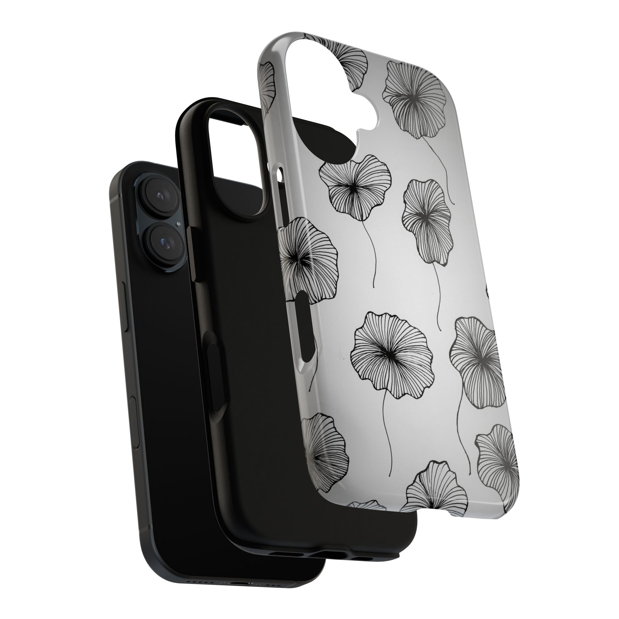 Floral Sketch Tough Phone Case