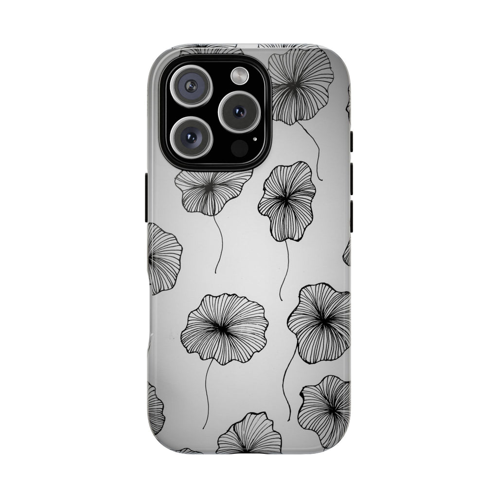 Floral Sketch Tough Phone Case
