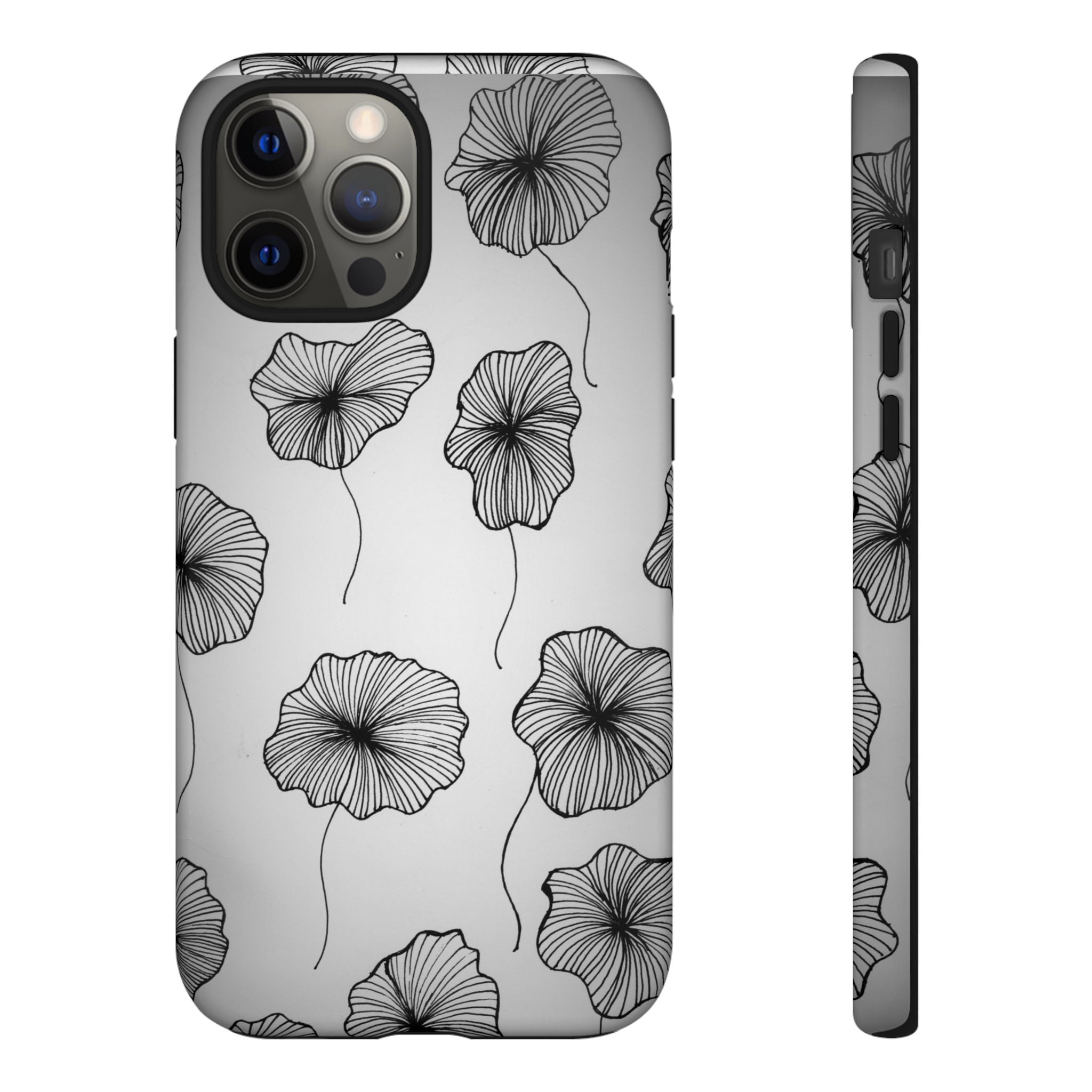 Floral Sketch Tough Phone Case