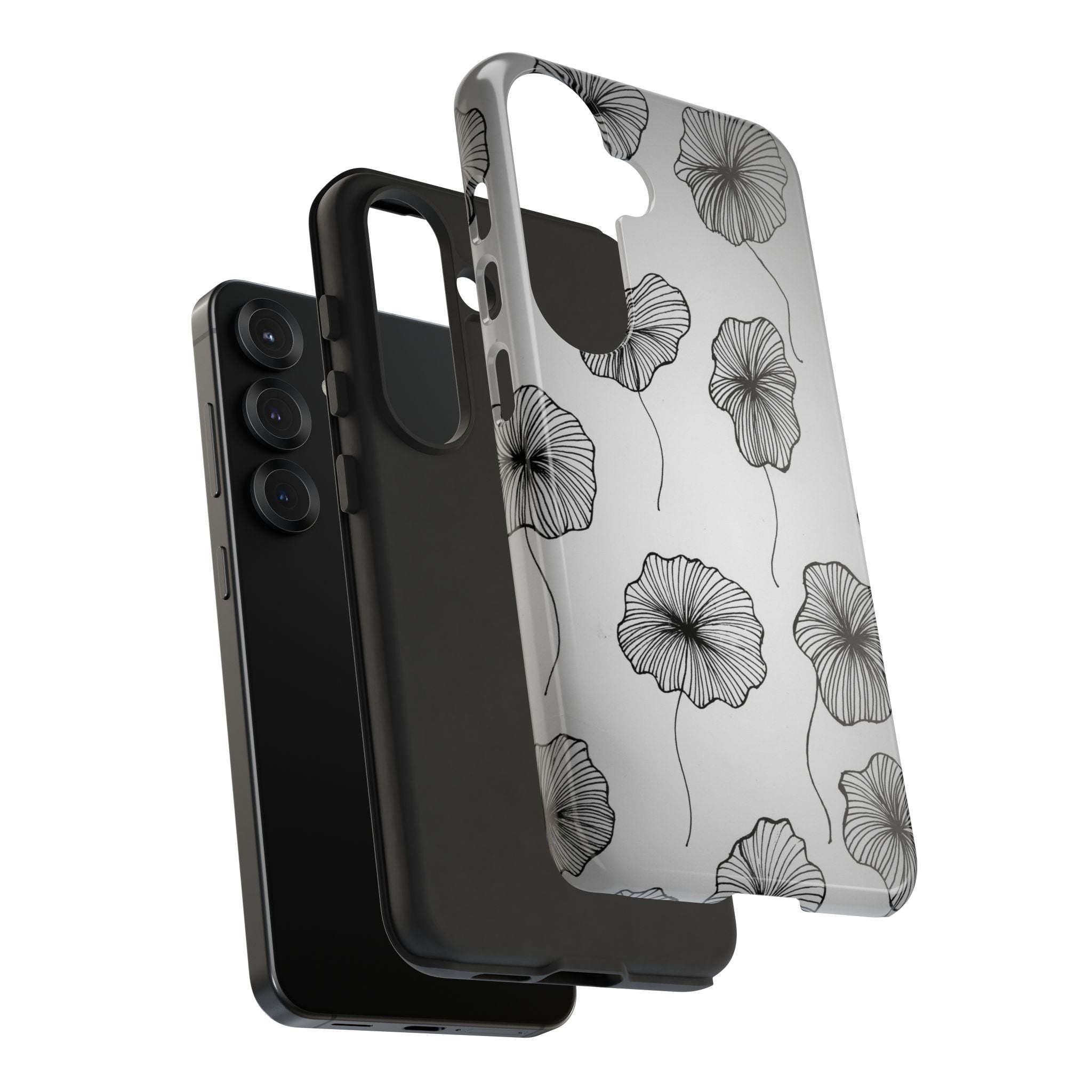 Floral Sketch Tough Phone Case