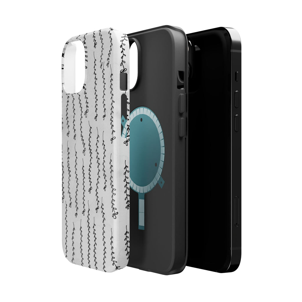 MagSafe Phone Case — Black Vine Minimalist Impact-Resistant Cover