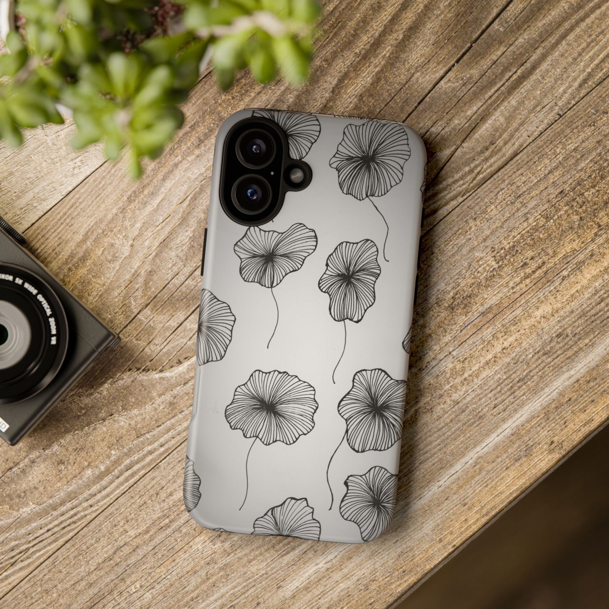 Floral Sketch Tough Phone Case