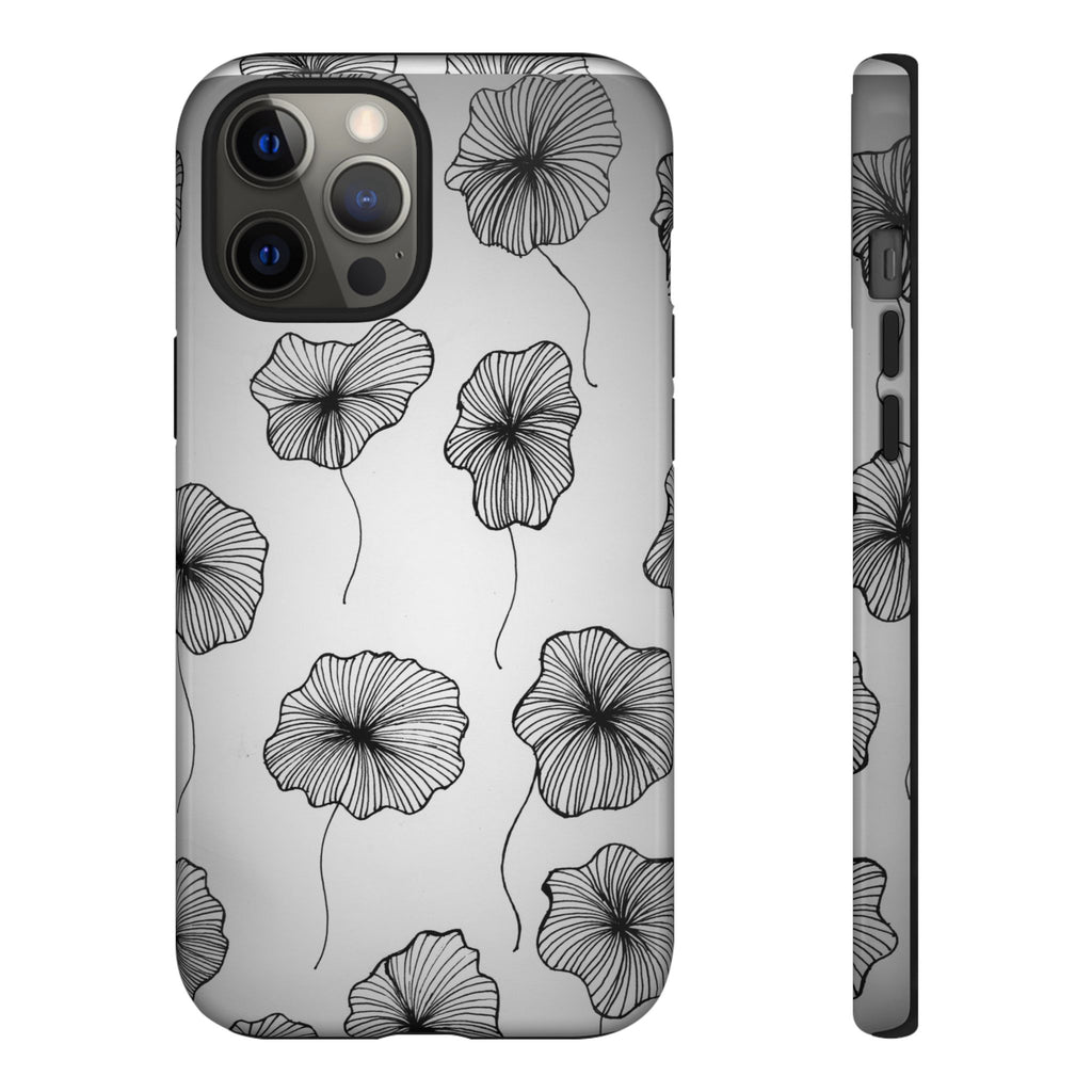 Floral Sketch Tough Phone Case