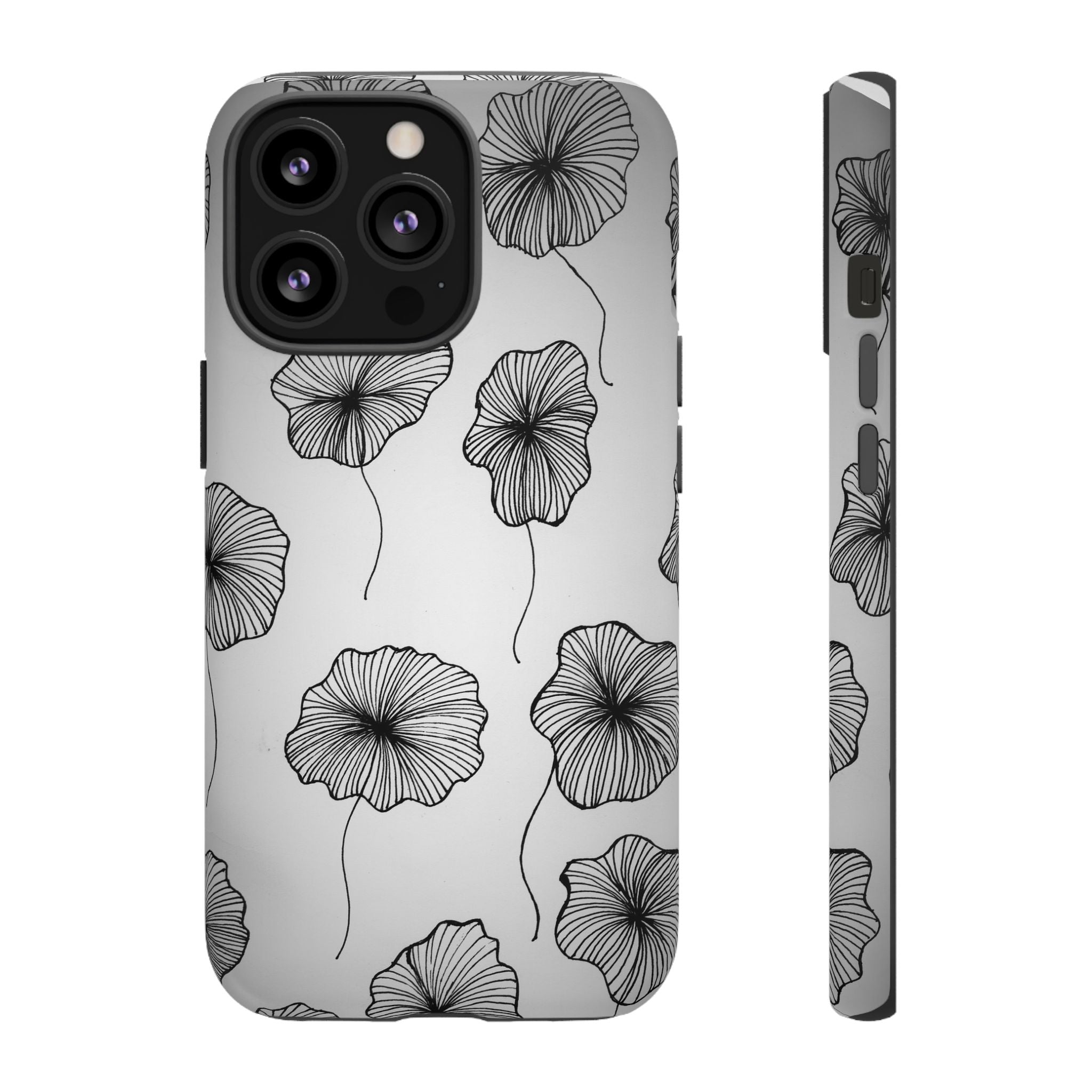 Floral Sketch Tough Phone Case