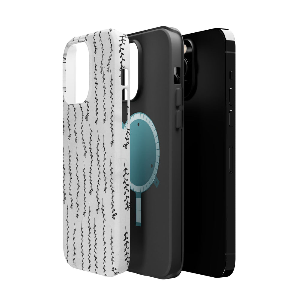 MagSafe Phone Case — Black Vine Minimalist Impact-Resistant Cover