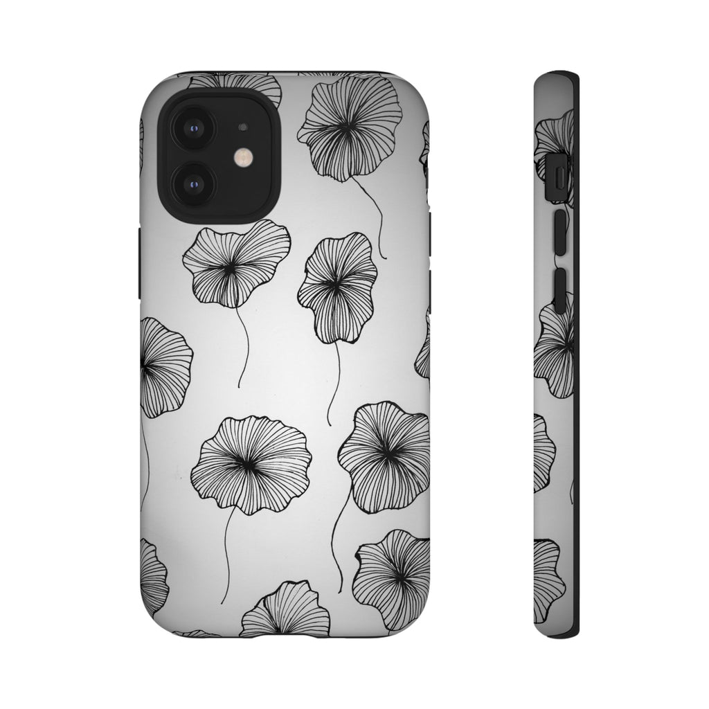Floral Sketch Tough Phone Case