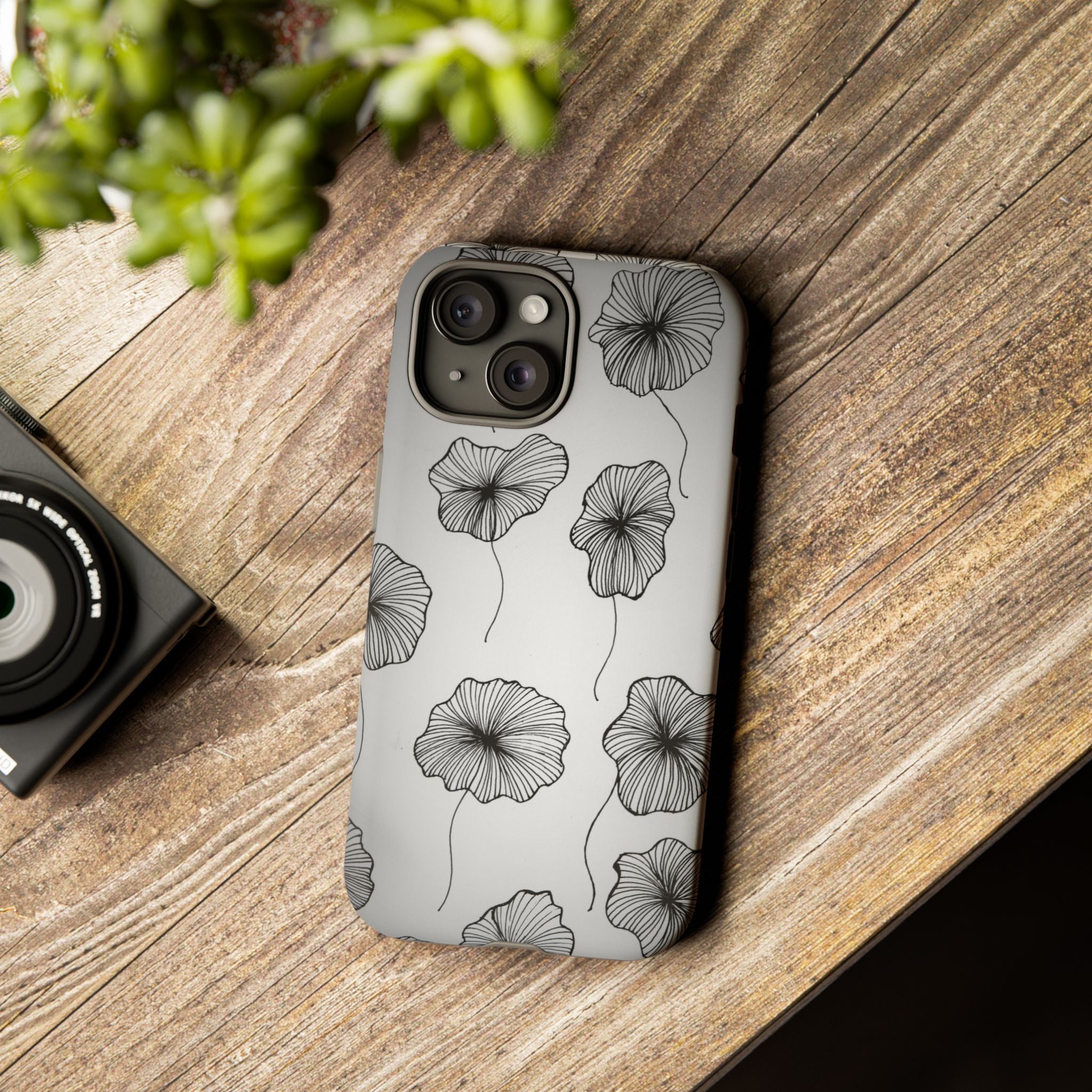 Floral Sketch Tough Phone Case