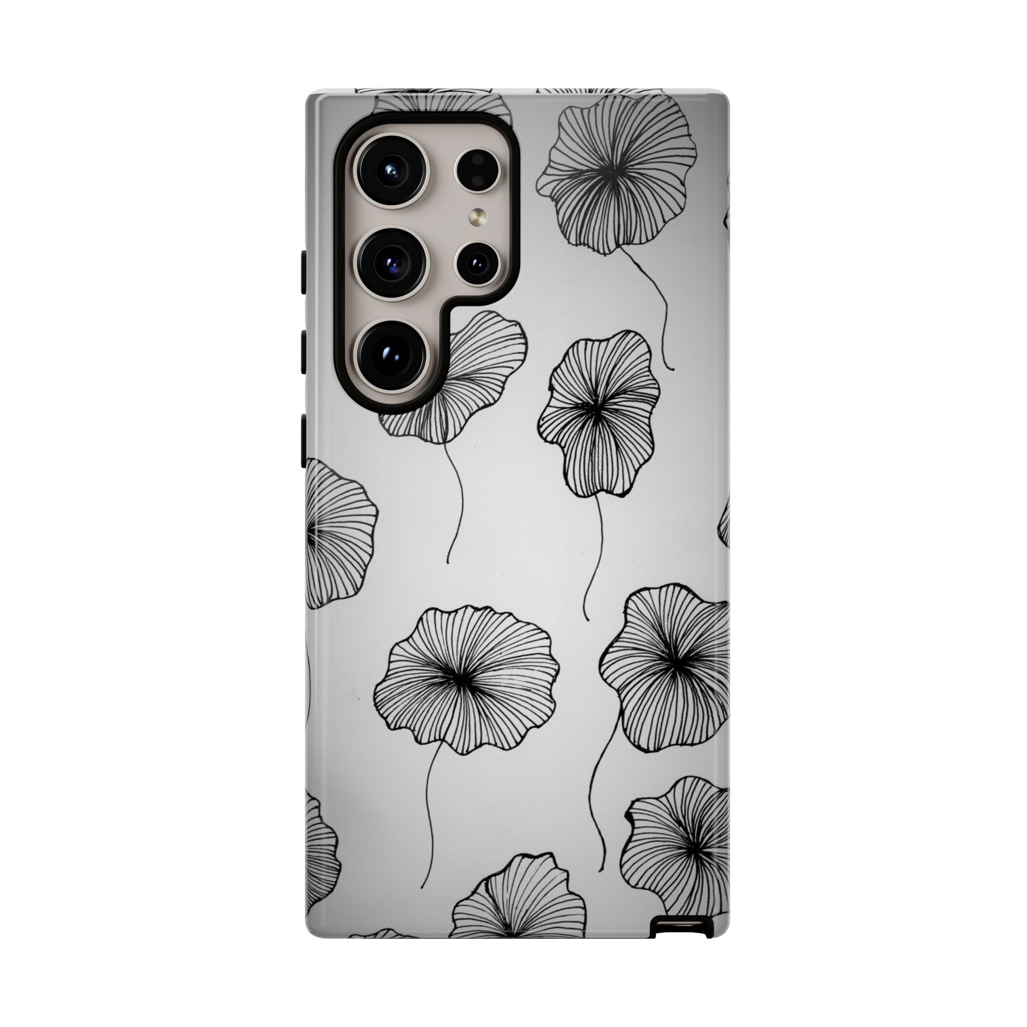 Floral Sketch Tough Phone Case