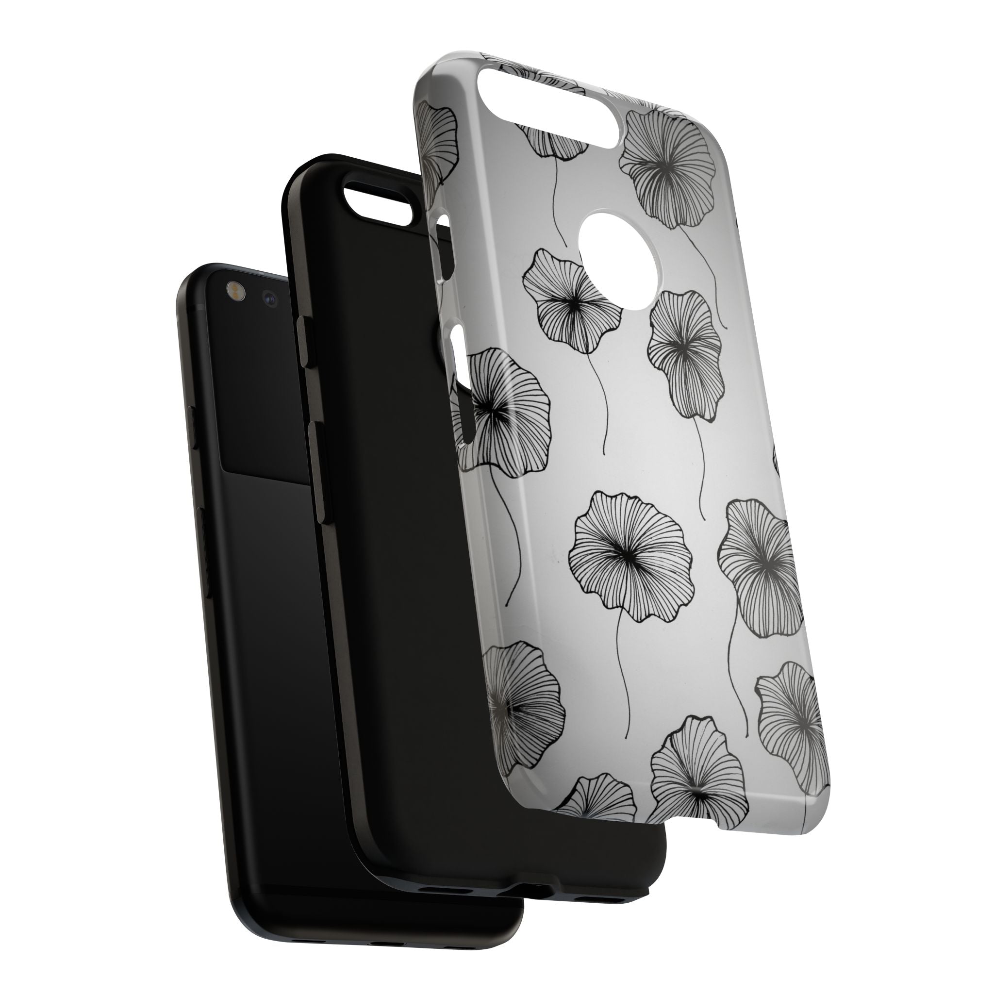 Floral Sketch Tough Phone Case
