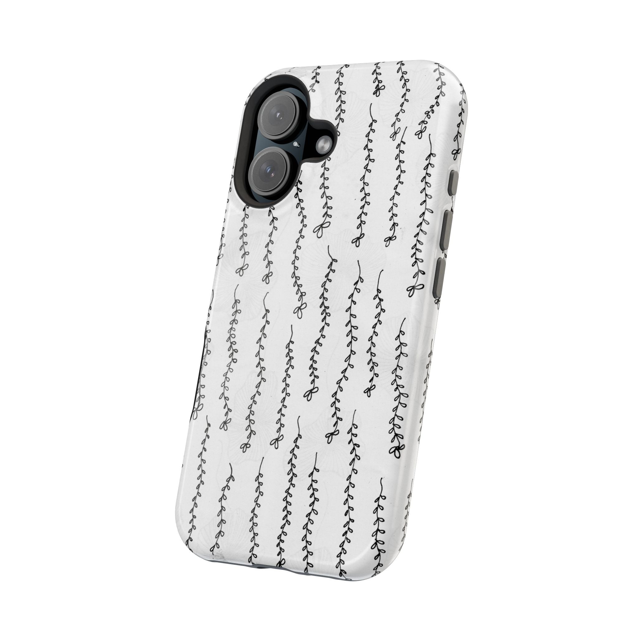 MagSafe Phone Case — Black Vine Minimalist Impact-Resistant Cover