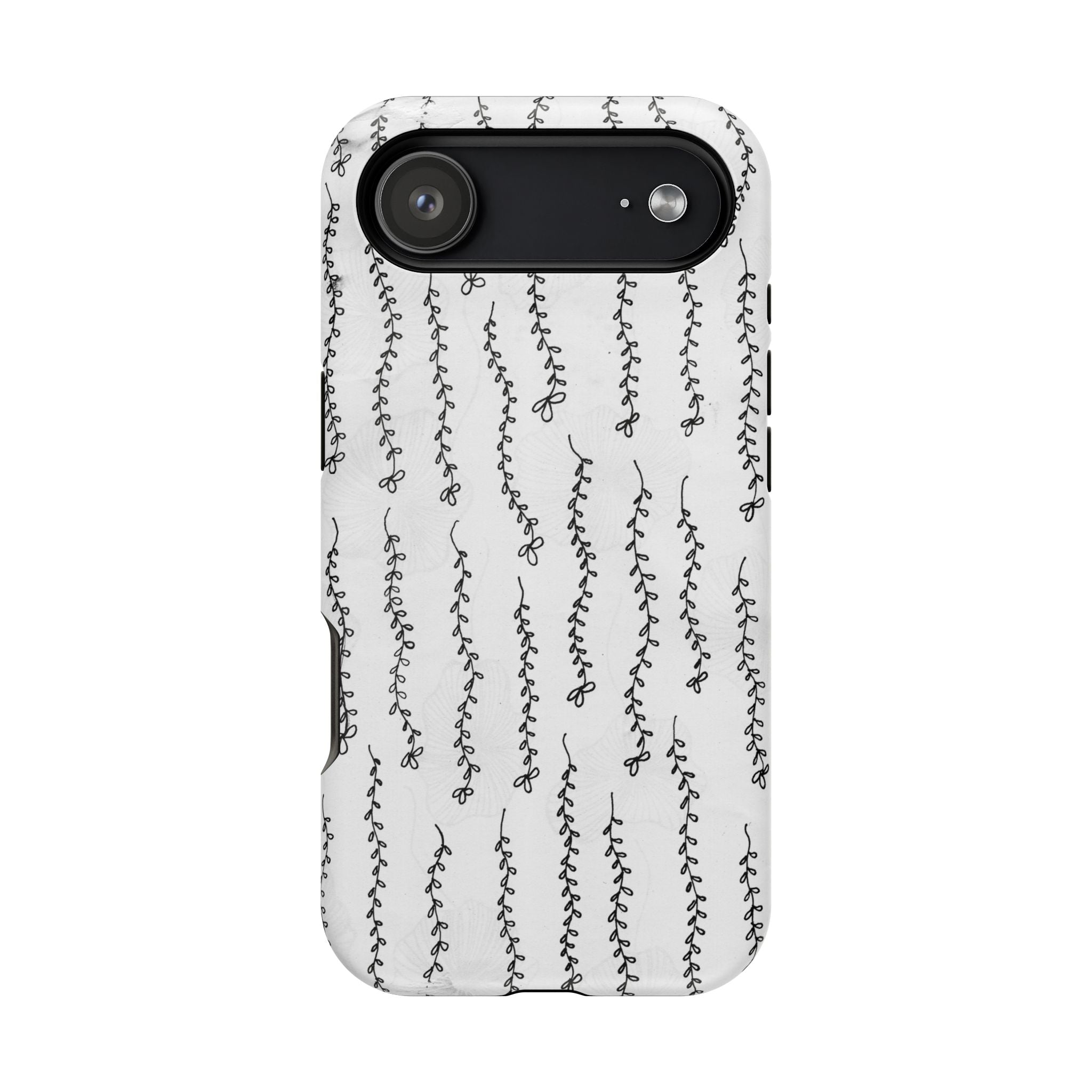 MagSafe Phone Case — Black Vine Minimalist Impact-Resistant Cover