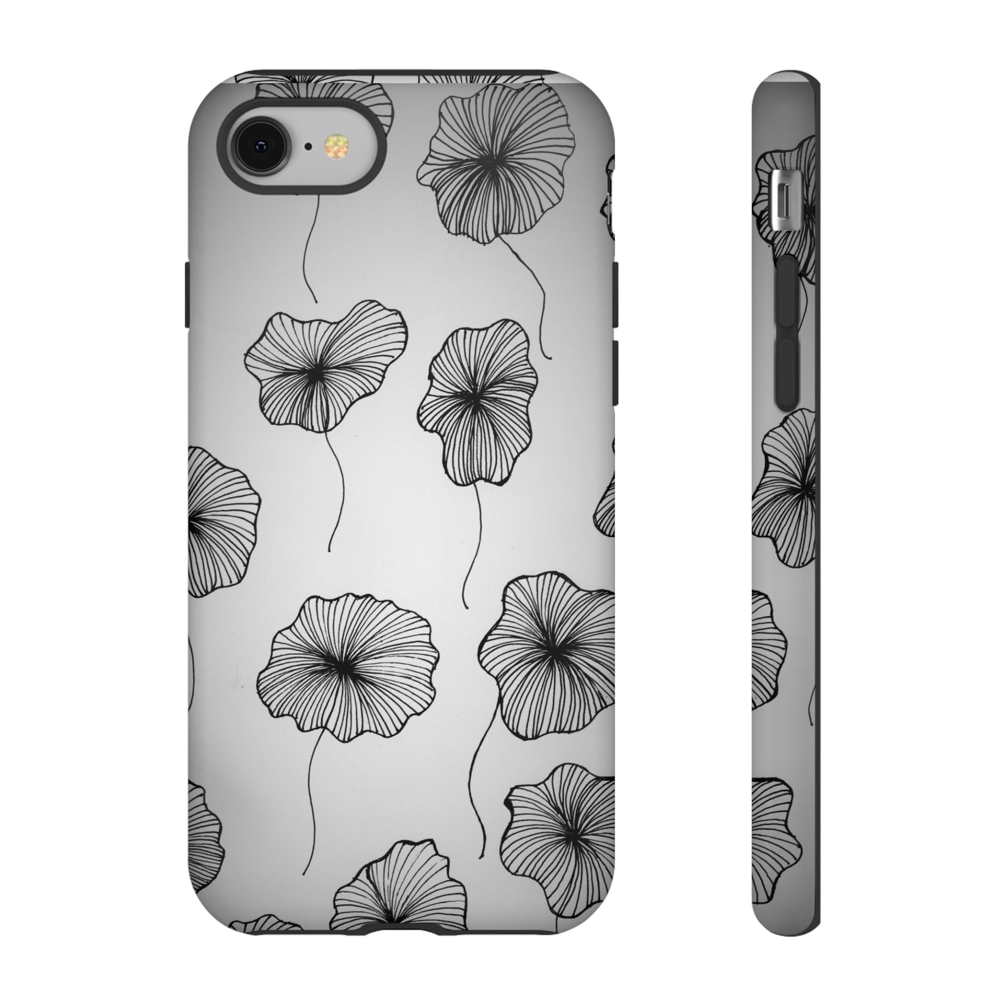 Floral Sketch Tough Phone Case
