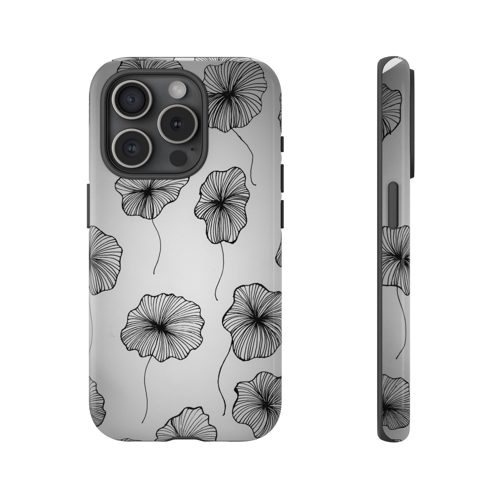 Floral Sketch Tough Phone Case