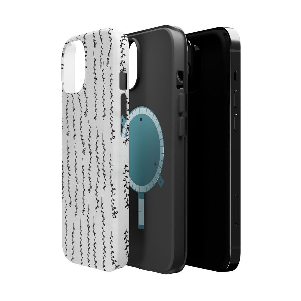 MagSafe Phone Case — Black Vine Minimalist Impact-Resistant Cover