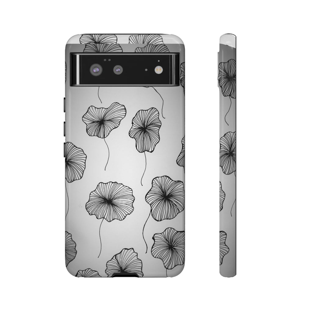 Floral Sketch Tough Phone Case
