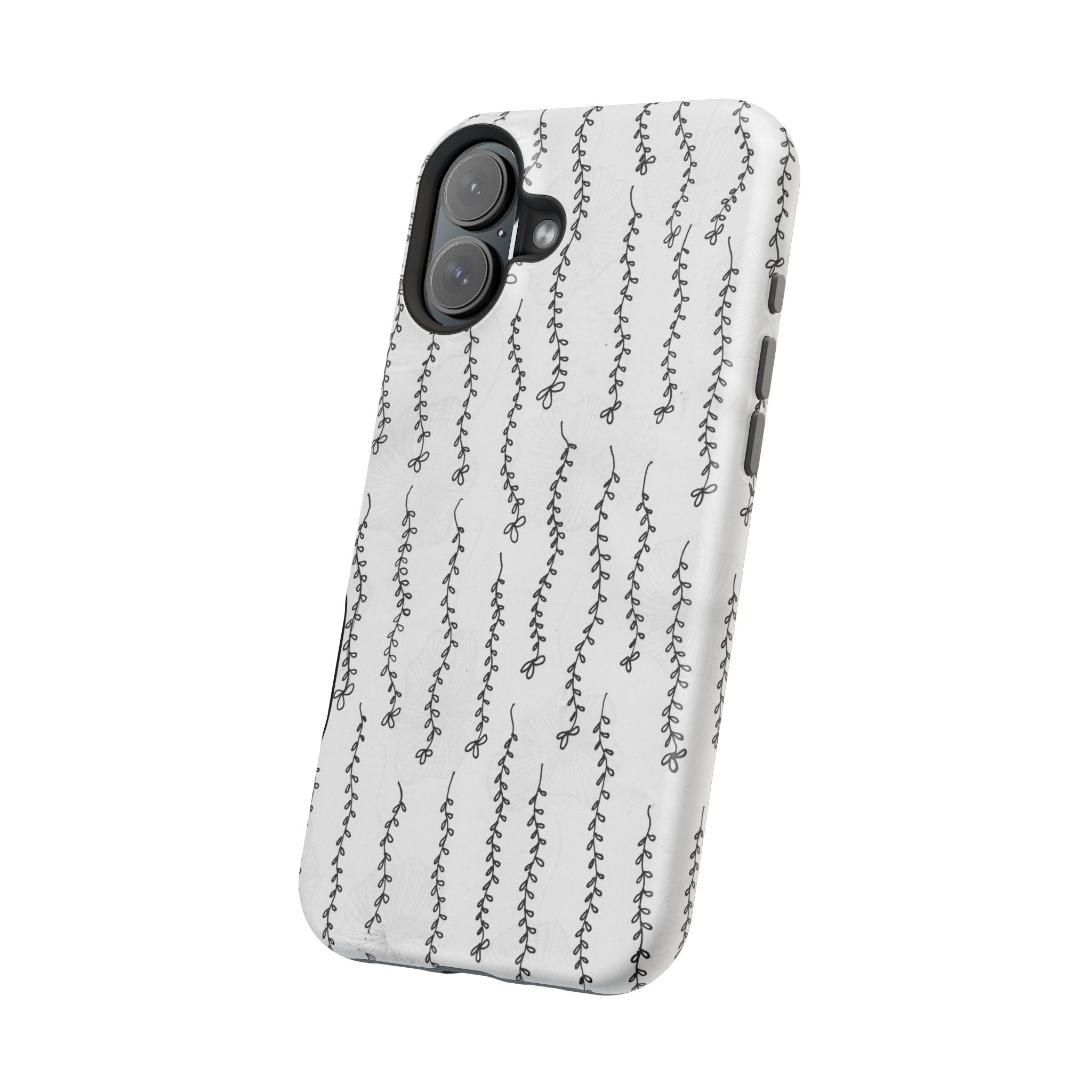 MagSafe Phone Case — Black Vine Minimalist Impact-Resistant Cover
