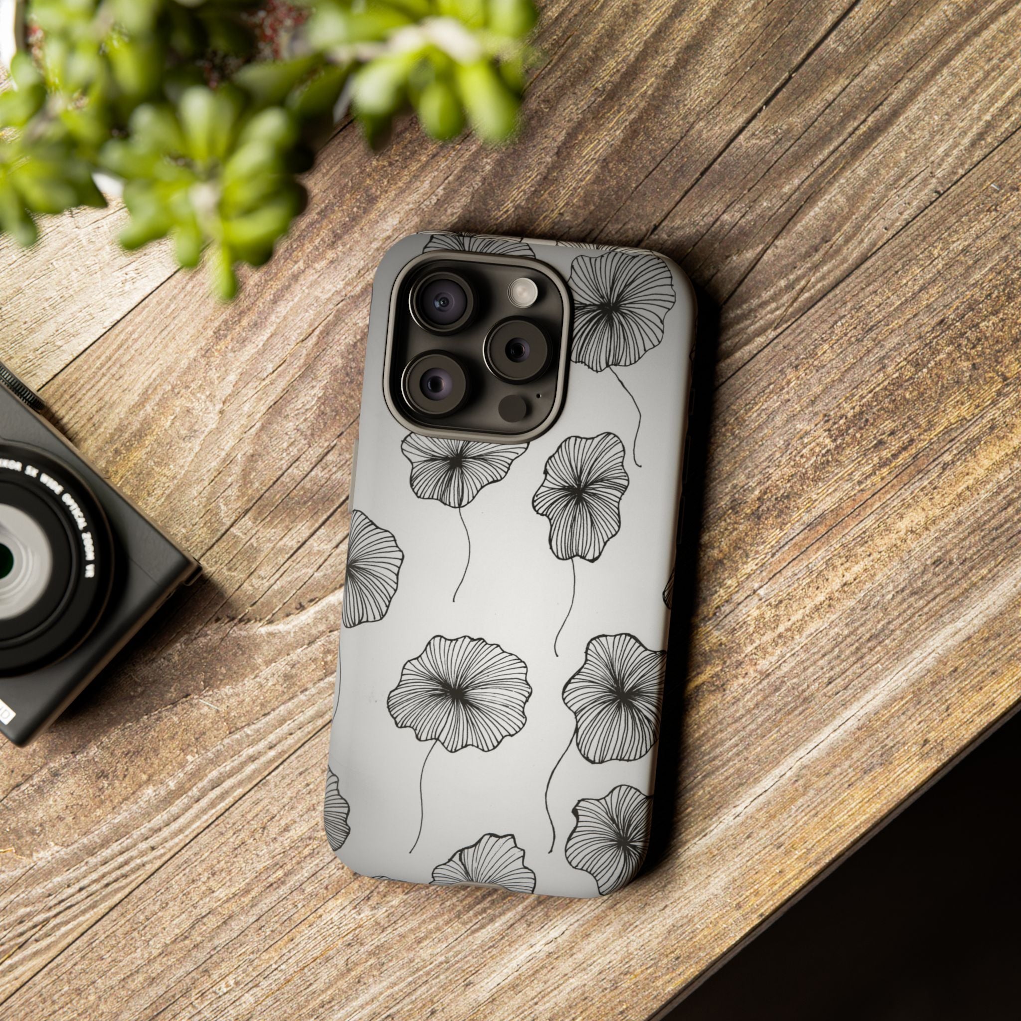 Floral Sketch Tough Phone Case