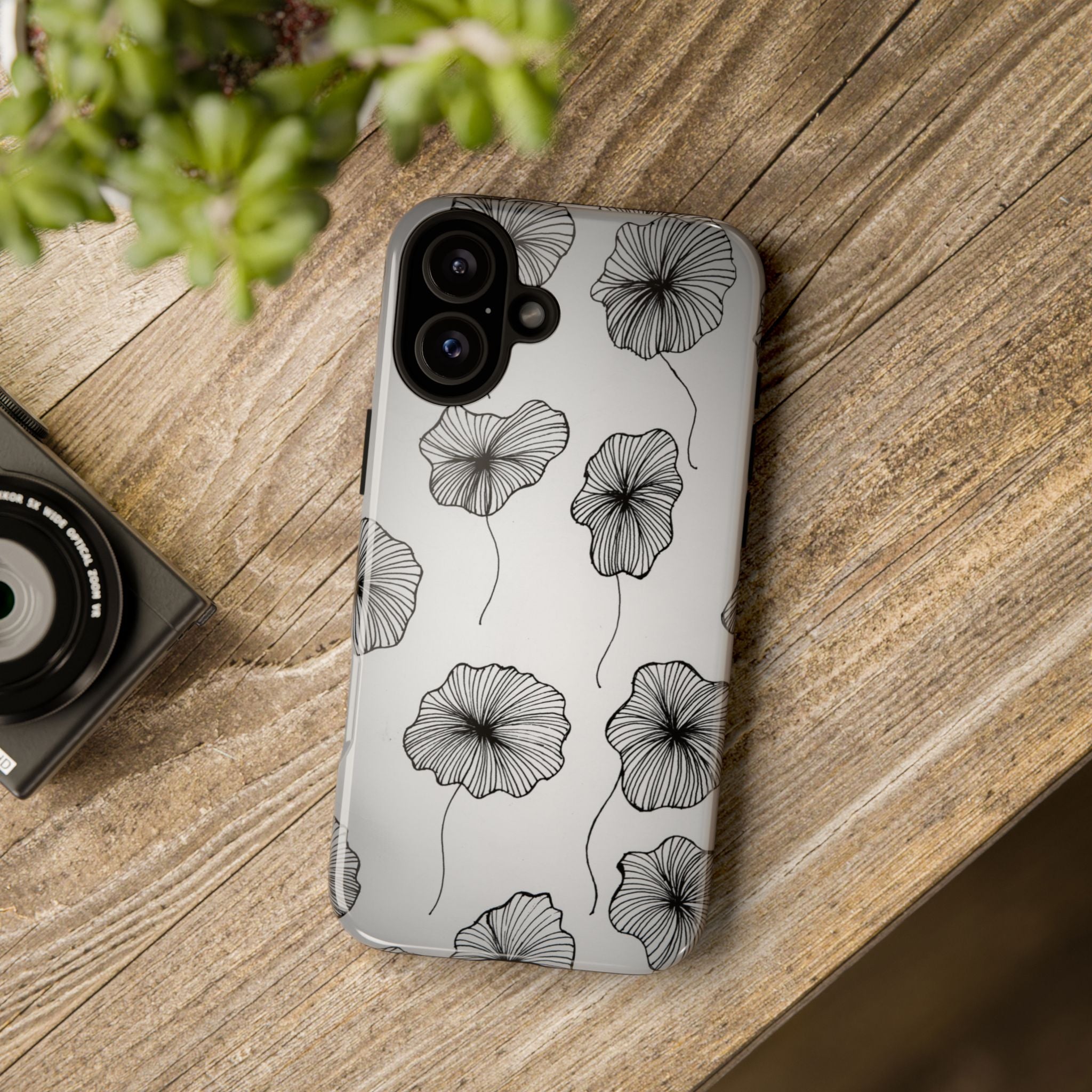 Floral Sketch Tough Phone Case