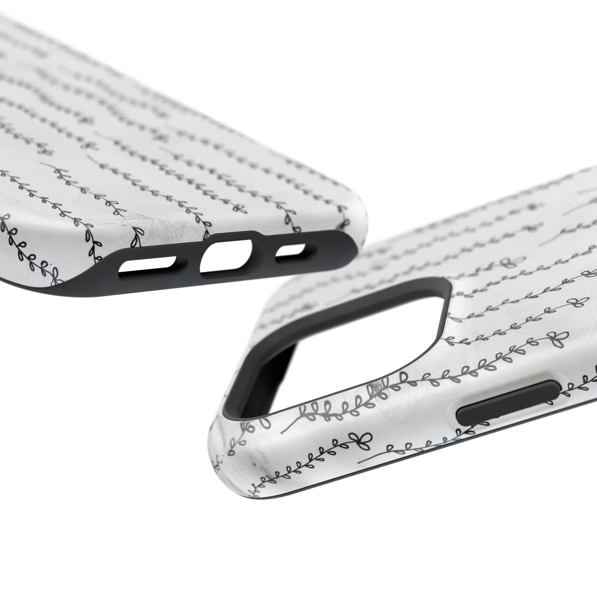 MagSafe Phone Case — Black Vine Minimalist Impact-Resistant Cover