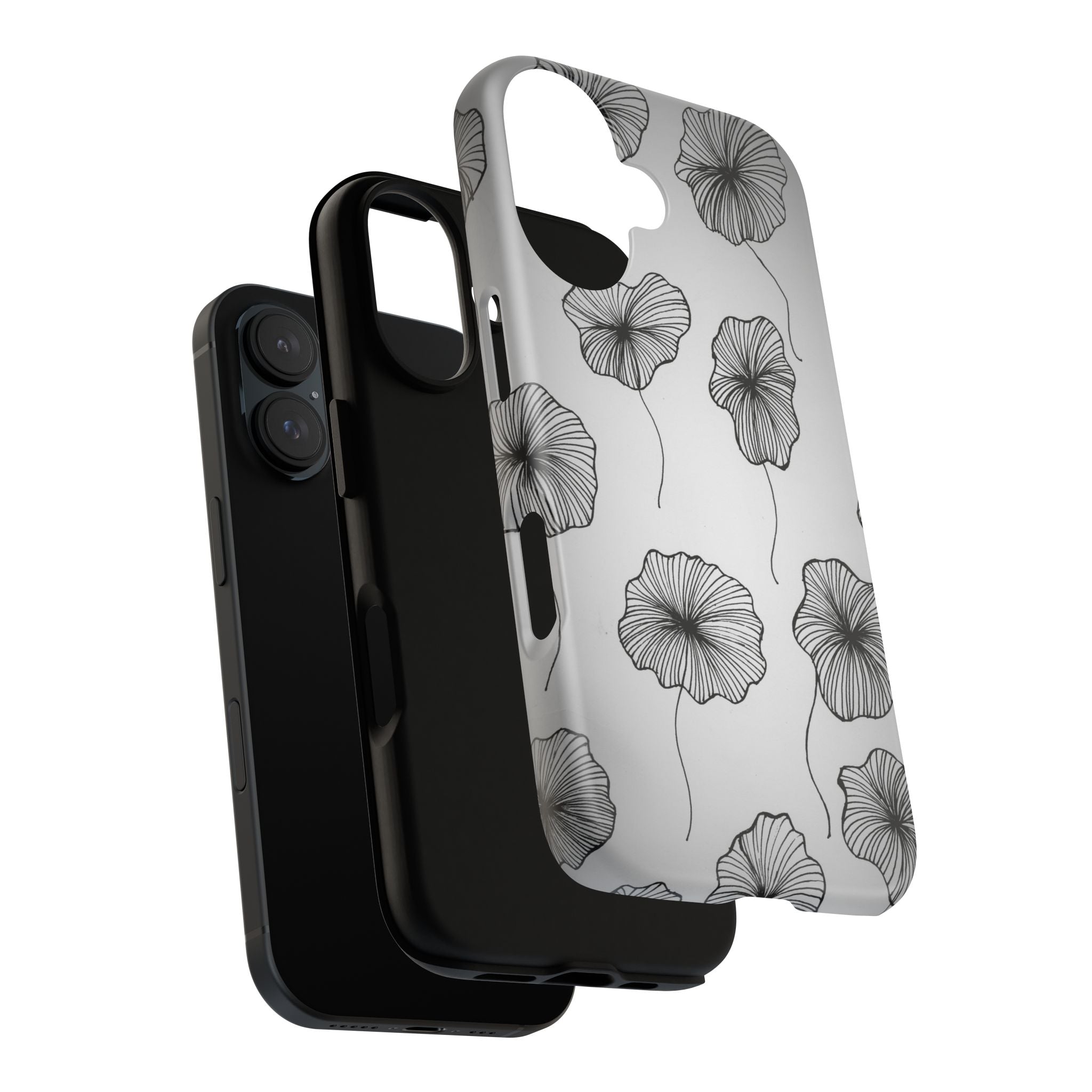Floral Sketch Tough Phone Case