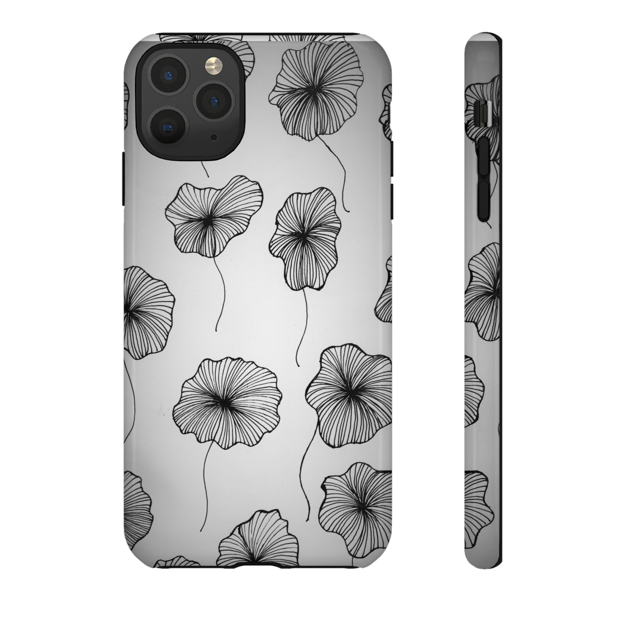 Floral Sketch Tough Phone Case