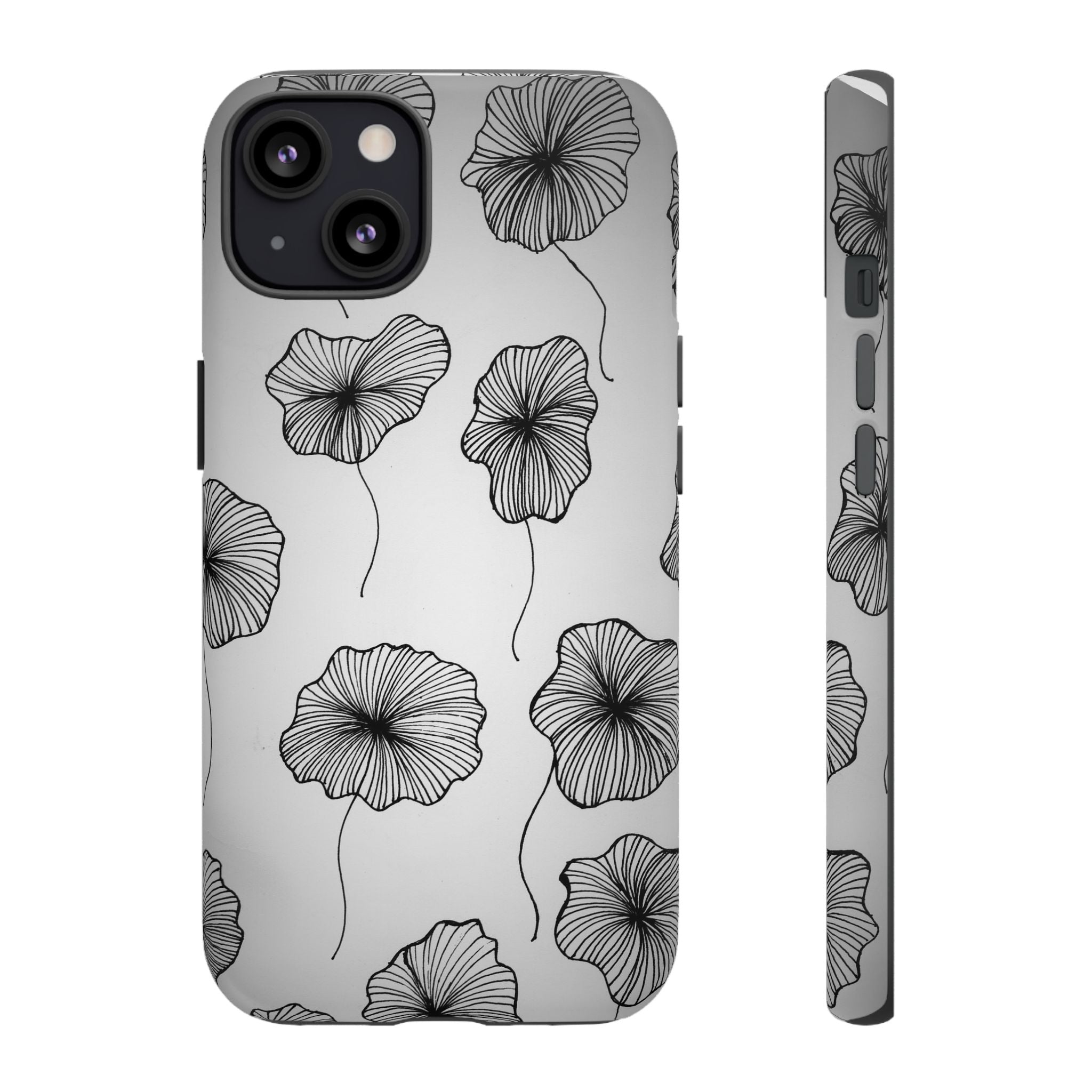 Floral Sketch Tough Phone Case