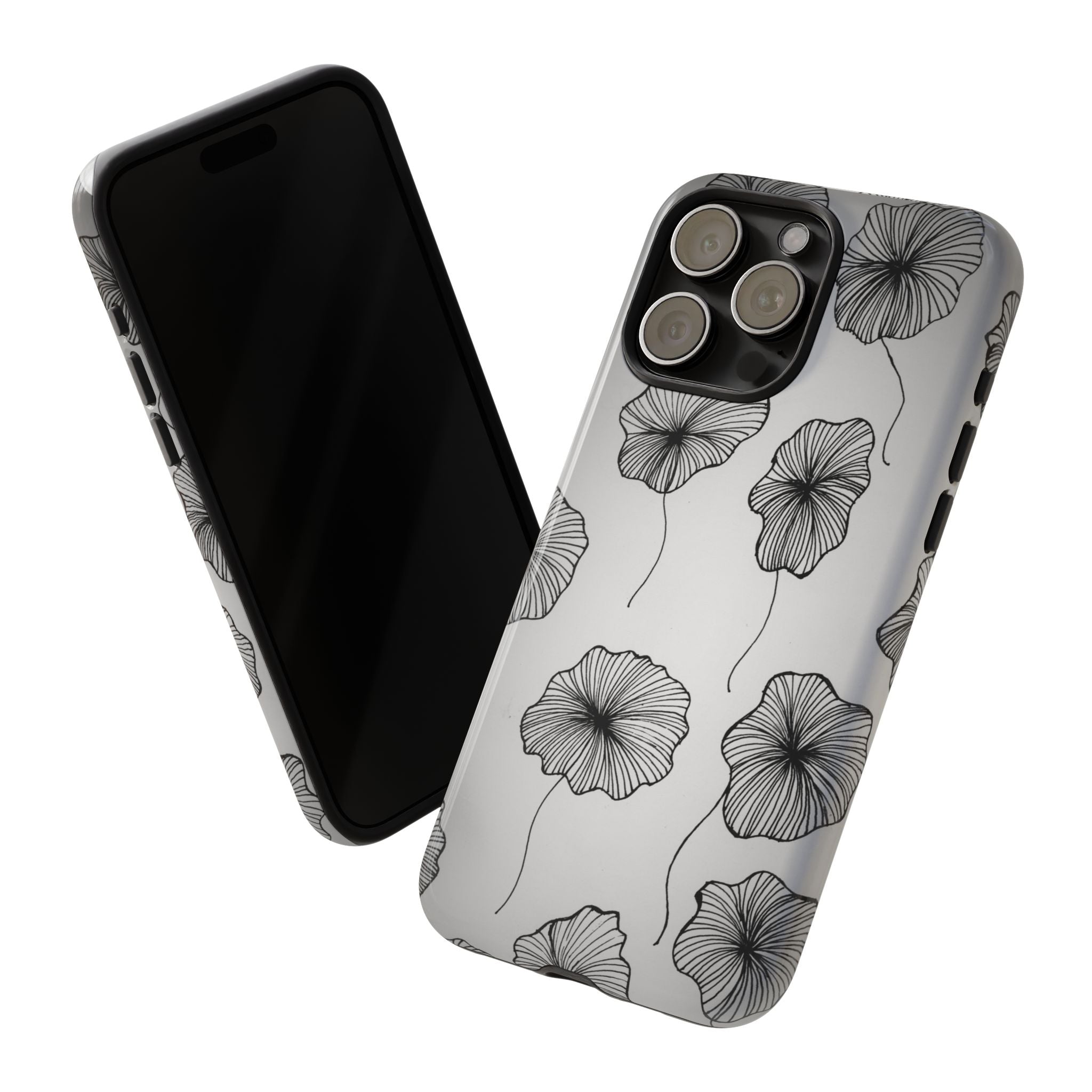 Floral Sketch Tough Phone Case