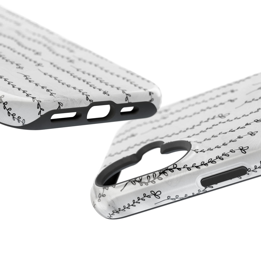 MagSafe Phone Case — Black Vine Minimalist Impact-Resistant Cover