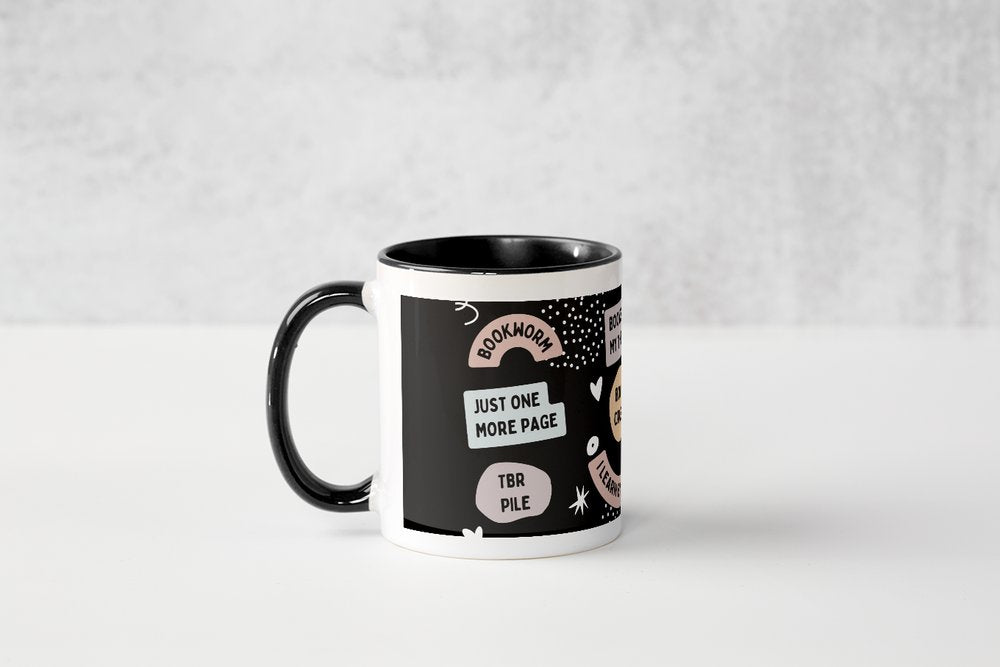 Books are my therapy Colour Mug