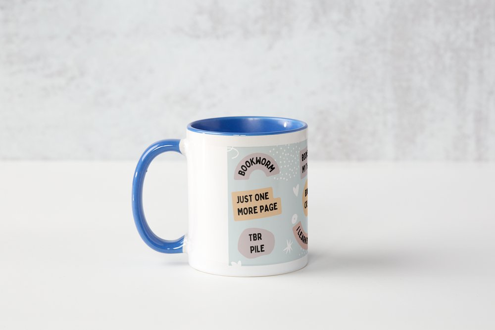 Books are my therapy Colour Mug