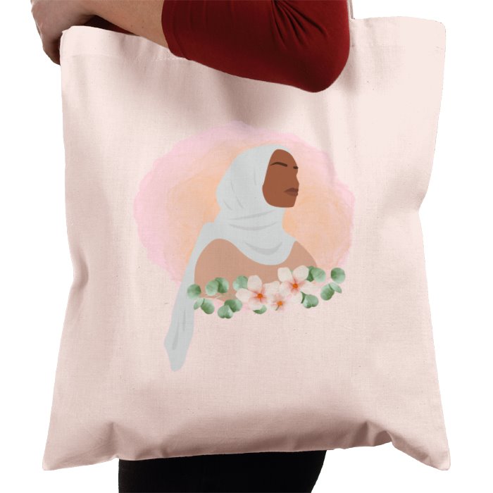 Muslimah Pastel Pink Tote Bag