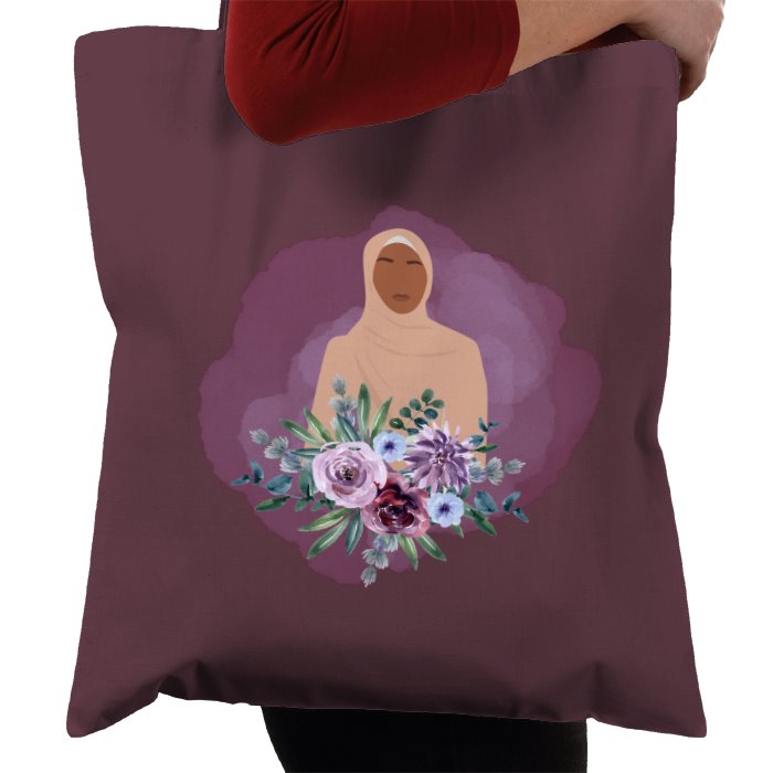 Muslimah Plum Tote Bag