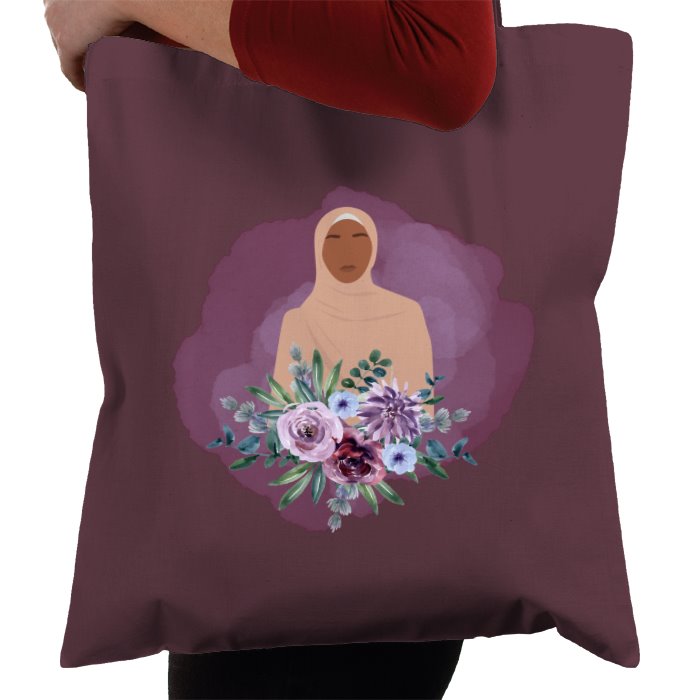 Muslimah Plum Tote Bag