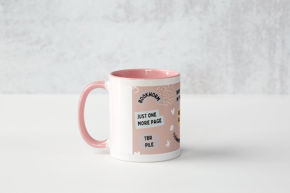 Books are my therapy Colour Mug