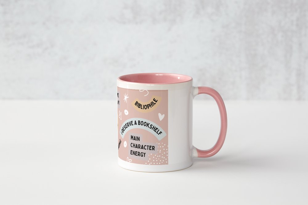 Books are my therapy Colour Mug